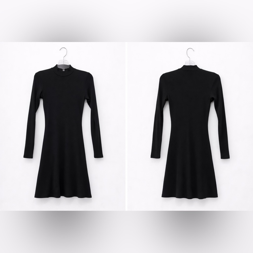 American Apparel Black Long Sleeve Dress